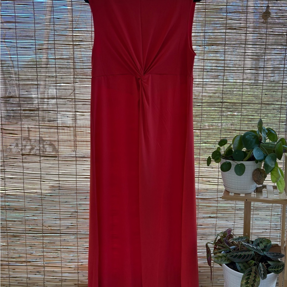 Old Navy Red Sleeveless Maxi Dress